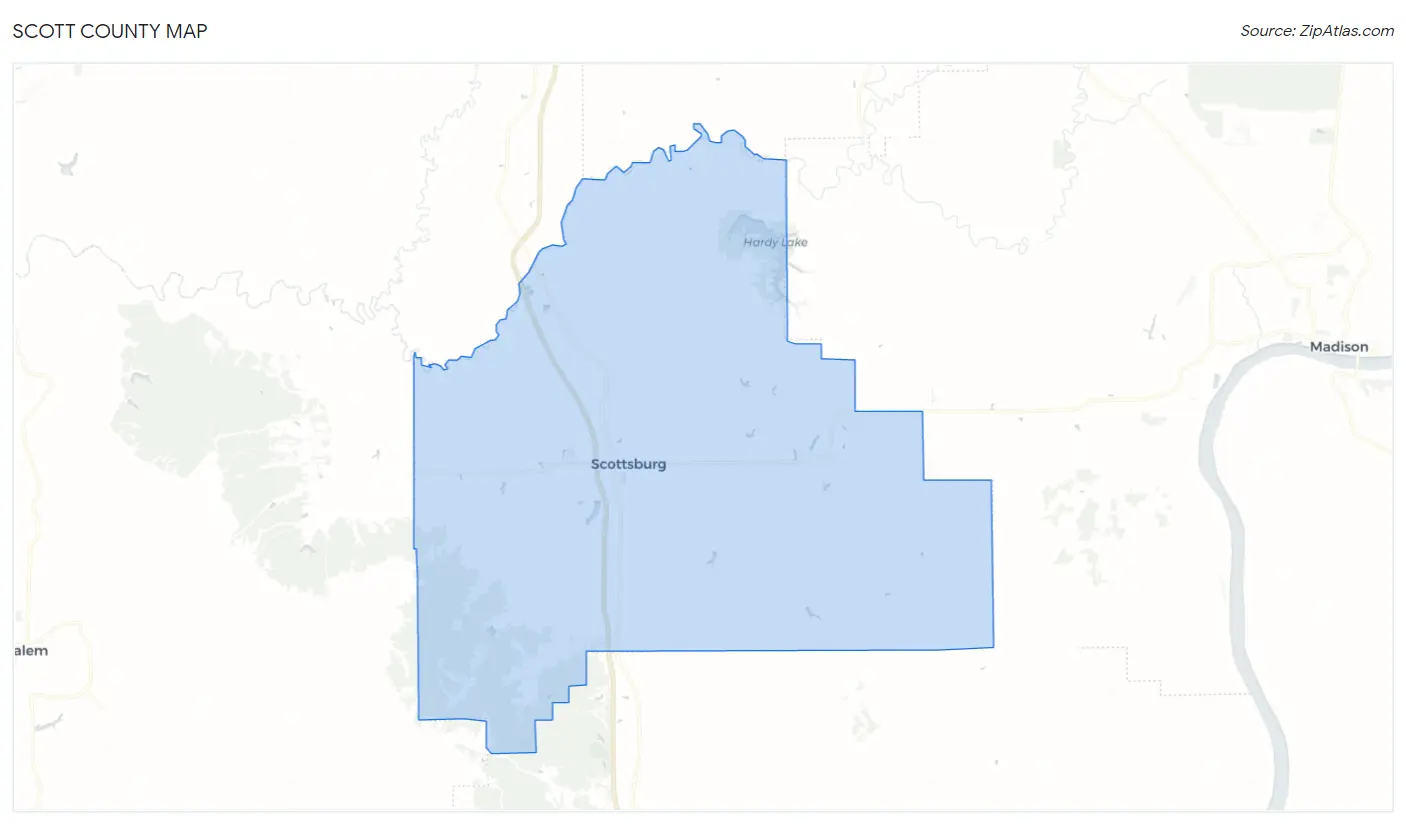 Scott County Map