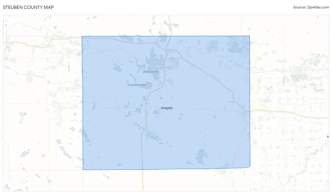 Steuben County Map