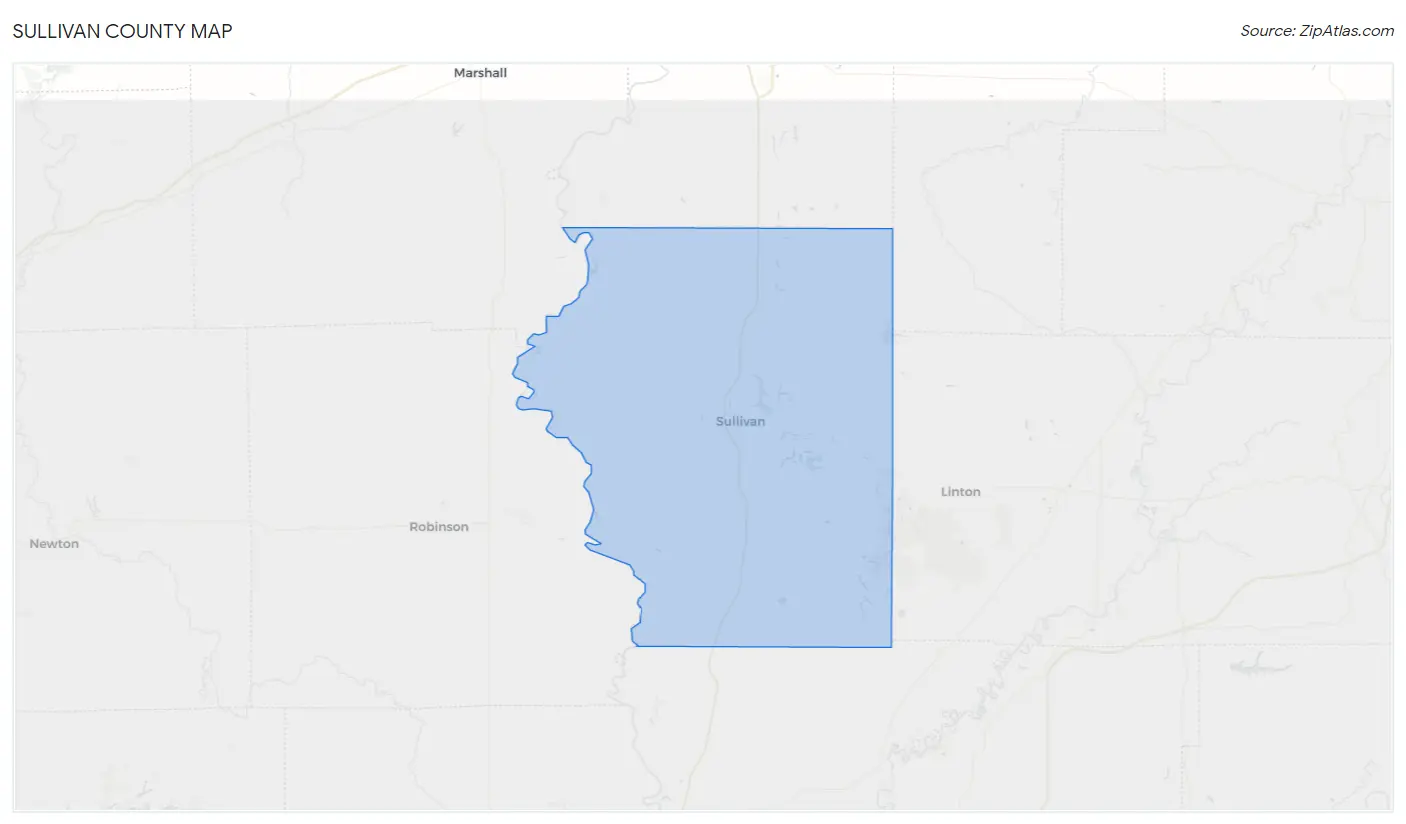 Sullivan County Map