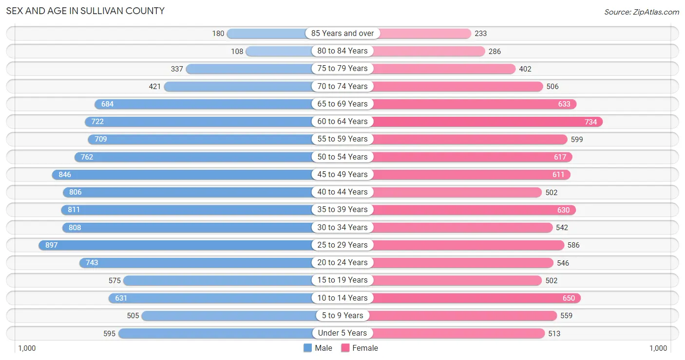 Sex and Age in Sullivan County