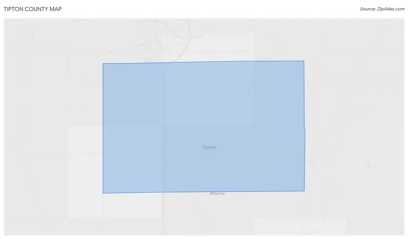 Tipton County Map