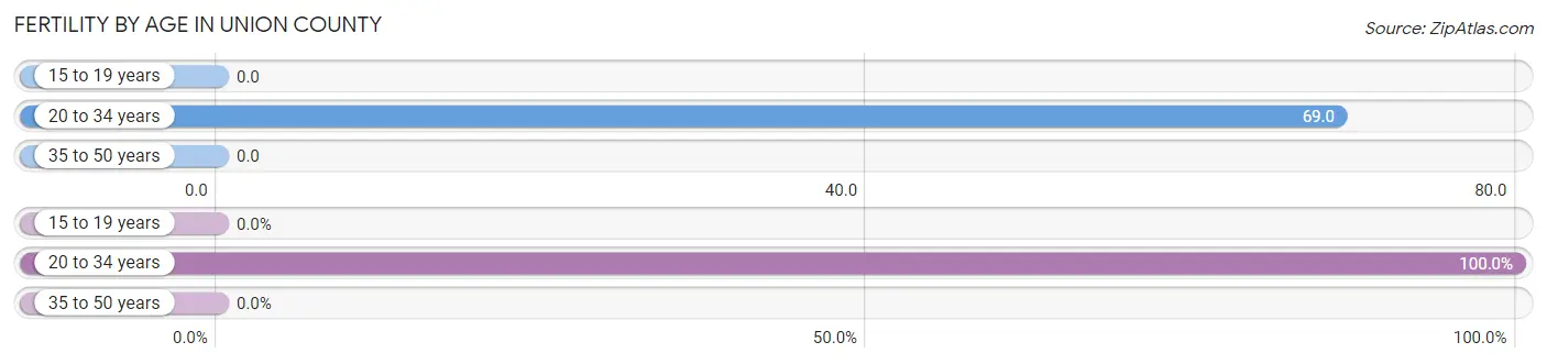 Female Fertility by Age in Union County