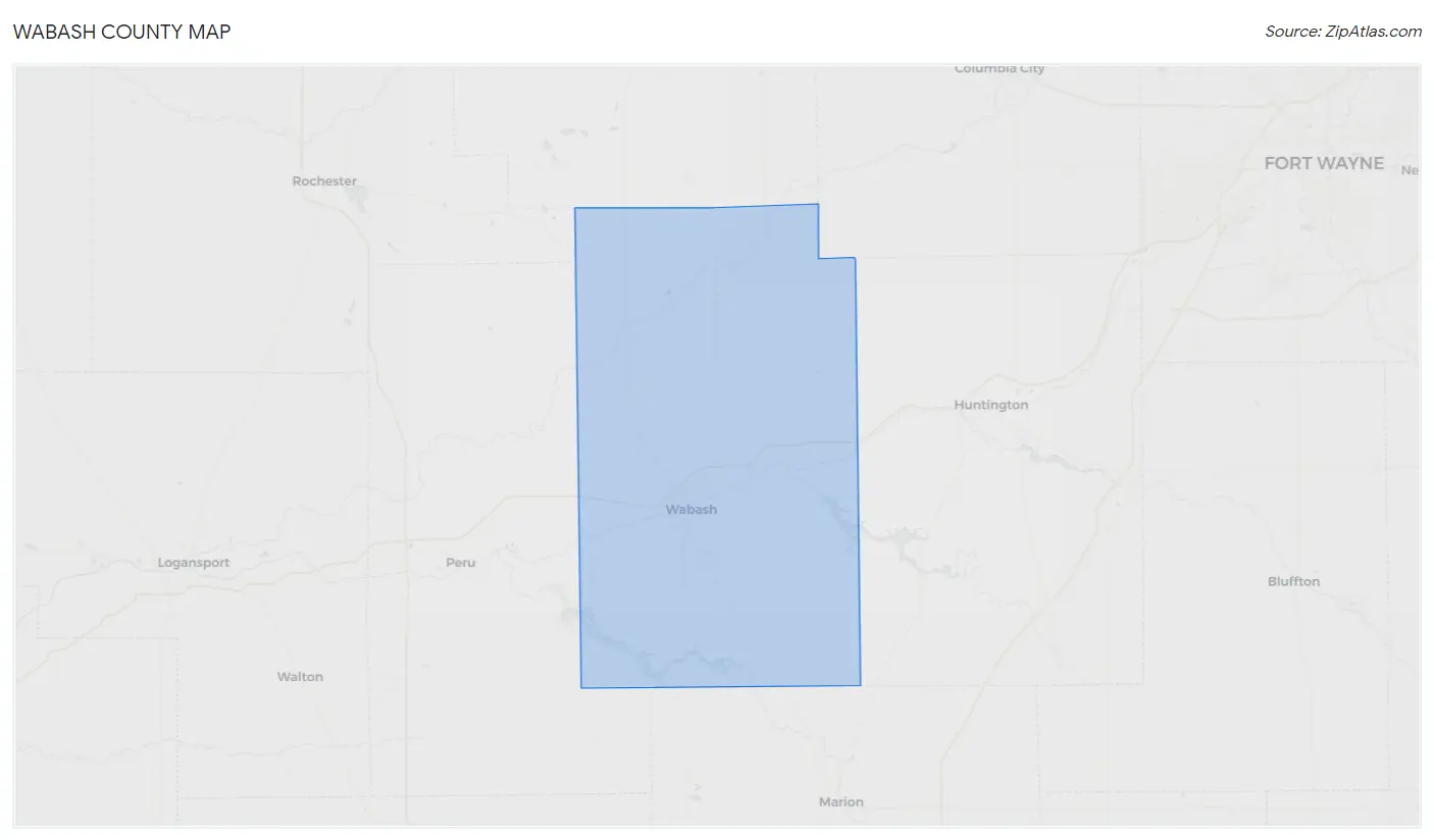 Wabash County Map