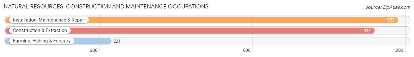 Natural Resources, Construction and Maintenance Occupations in Whitley County