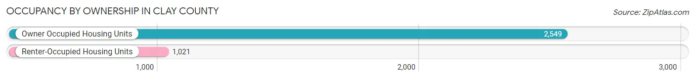 Occupancy by Ownership in Clay County