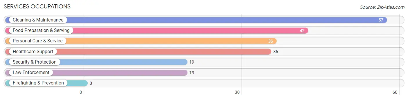 Services Occupations in Graham County