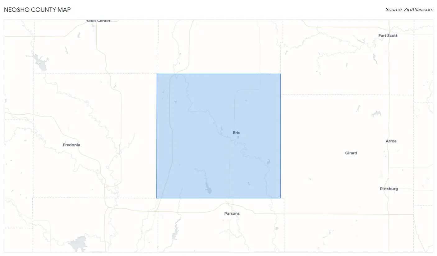 Neosho County Map