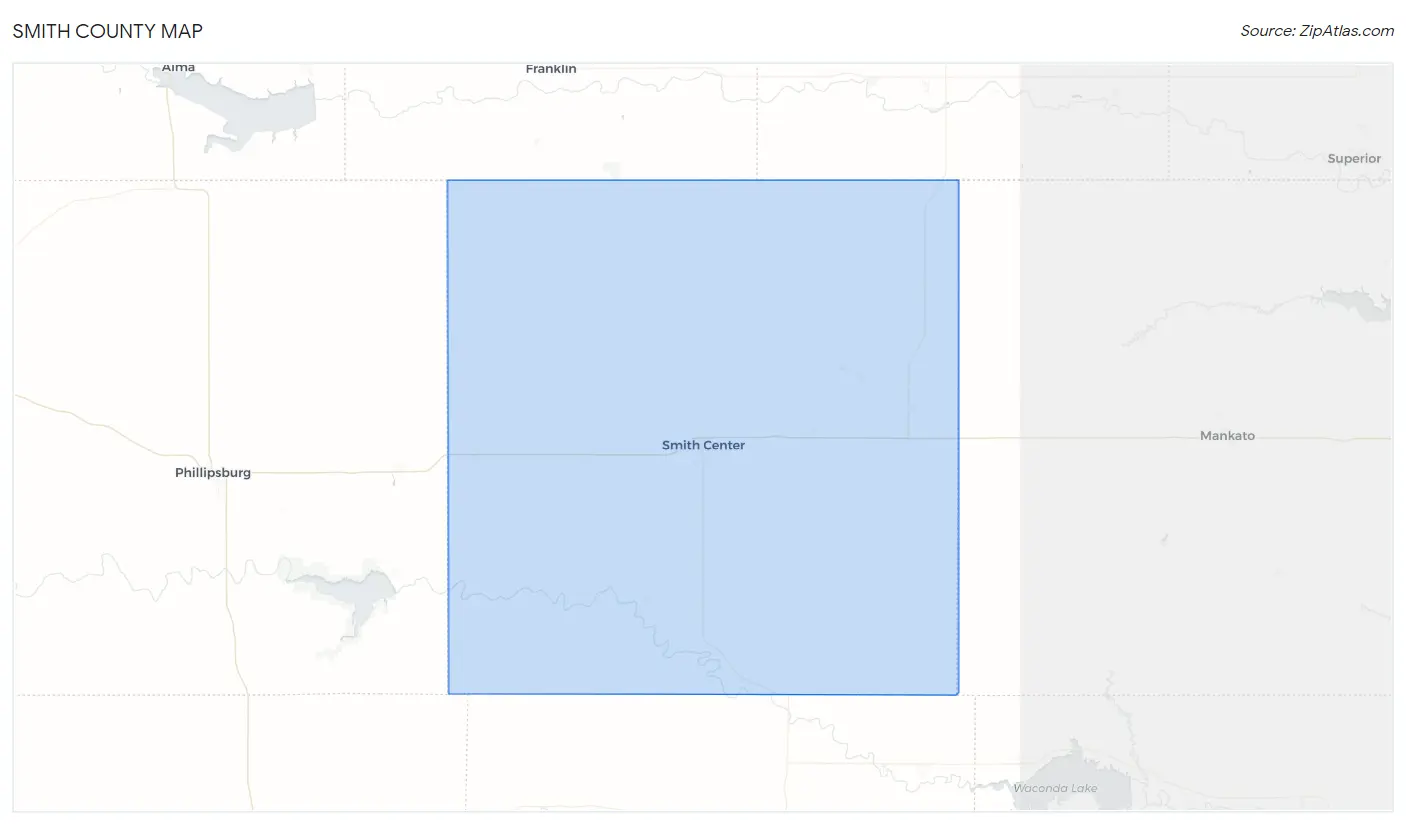 Smith County Map