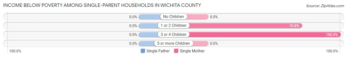 Income Below Poverty Among Single-Parent Households in Wichita County