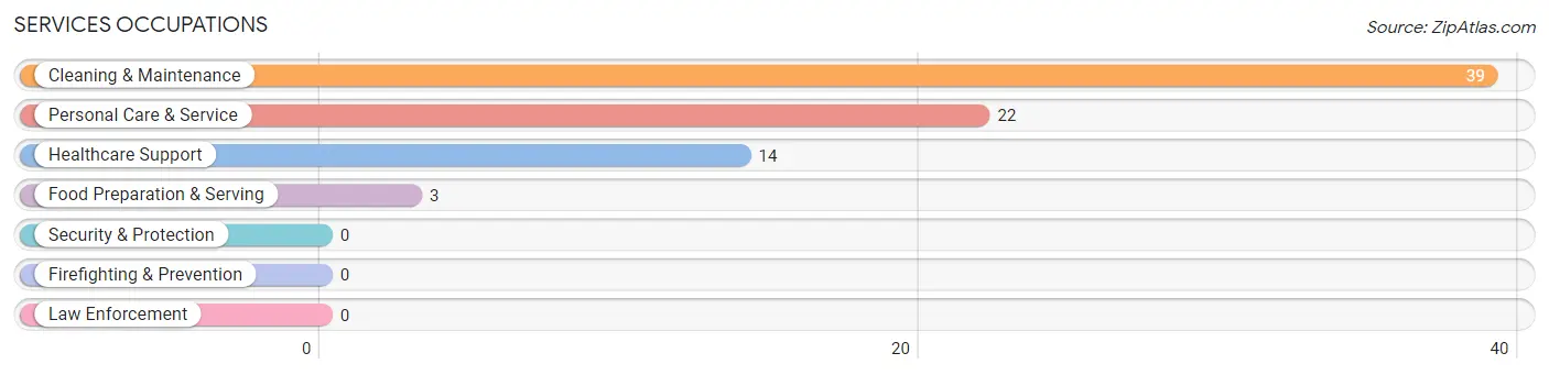 Services Occupations in Wichita County