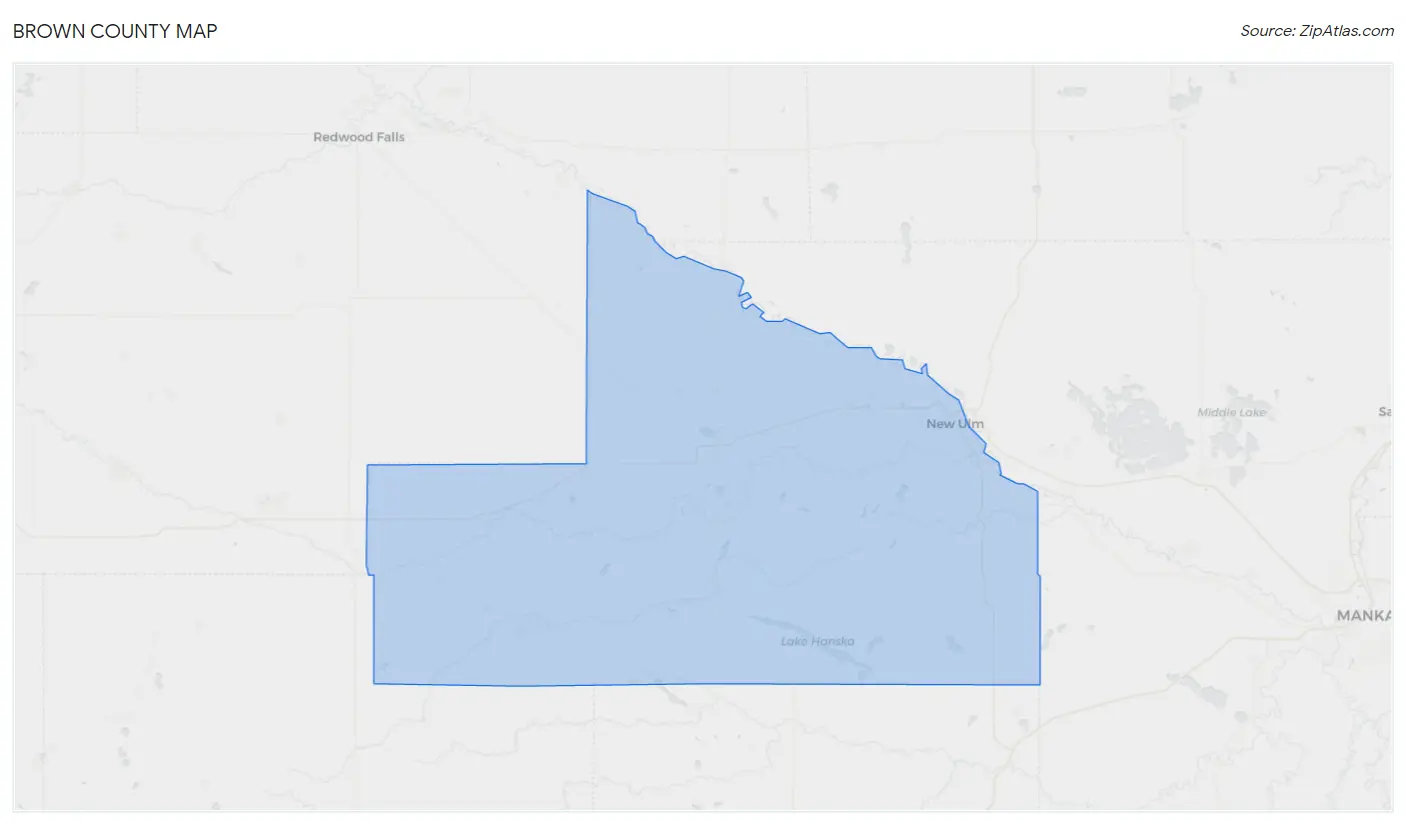 Brown County Map