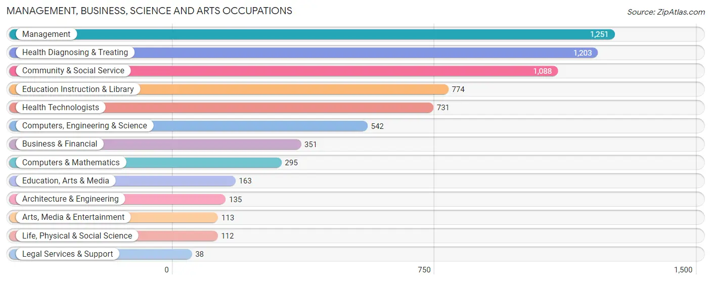 Management, Business, Science and Arts Occupations in Dodge County