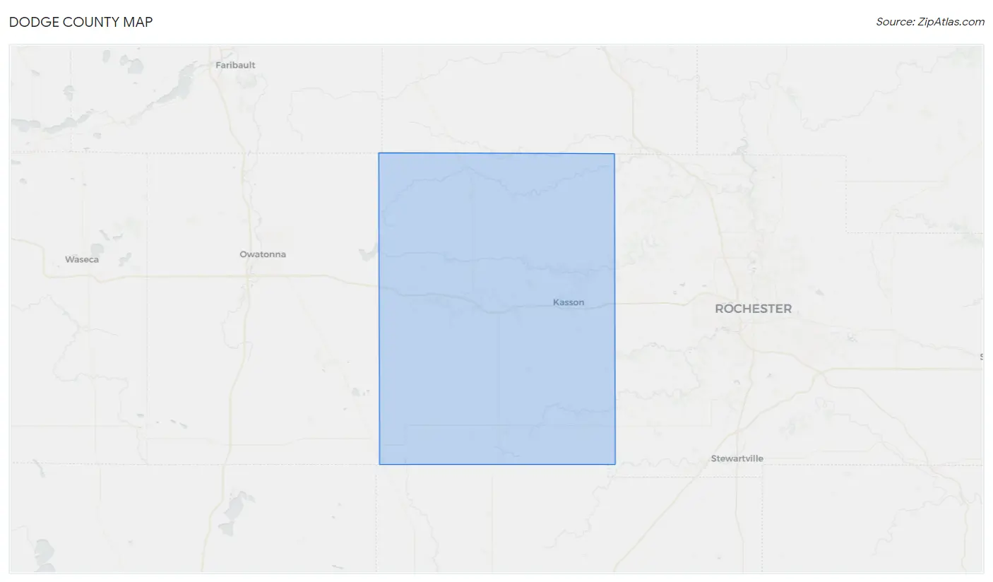 Dodge County Map