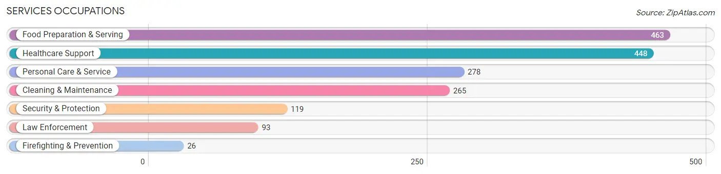 Services Occupations in Dodge County