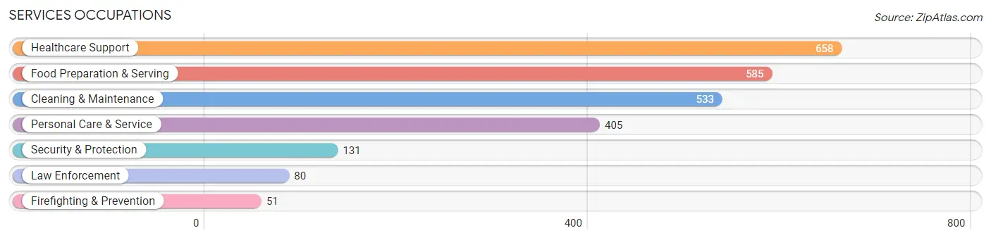 Services Occupations in Freeborn County