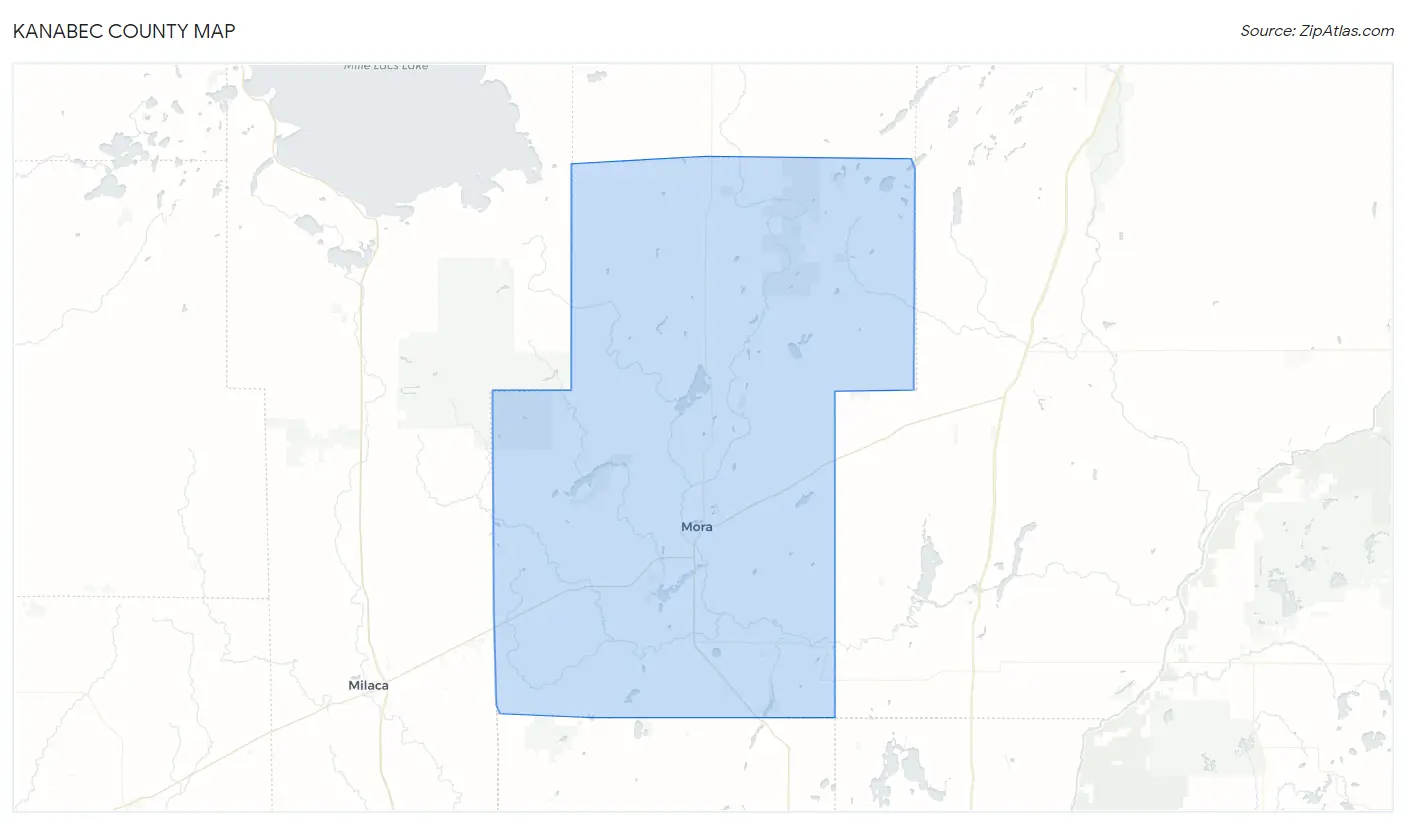 Kanabec County Map