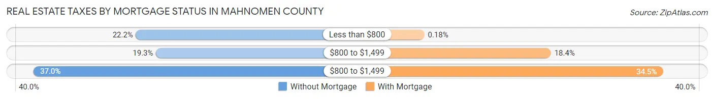 Real Estate Taxes by Mortgage Status in Mahnomen County
