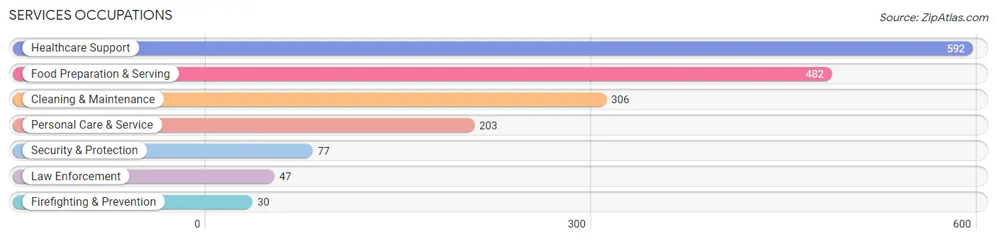 Services Occupations in Martin County