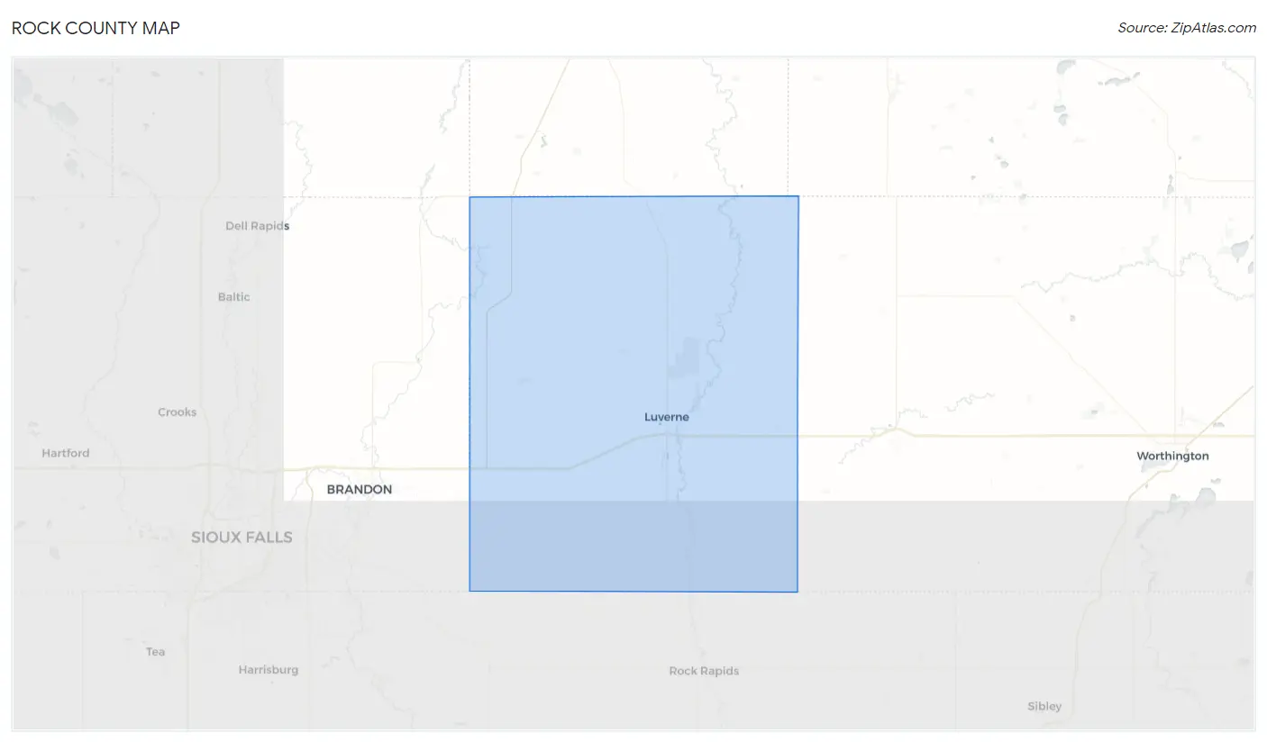 Rock County Map