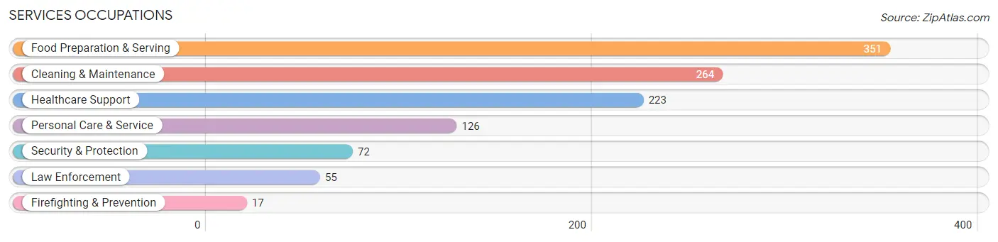 Services Occupations in Rock County