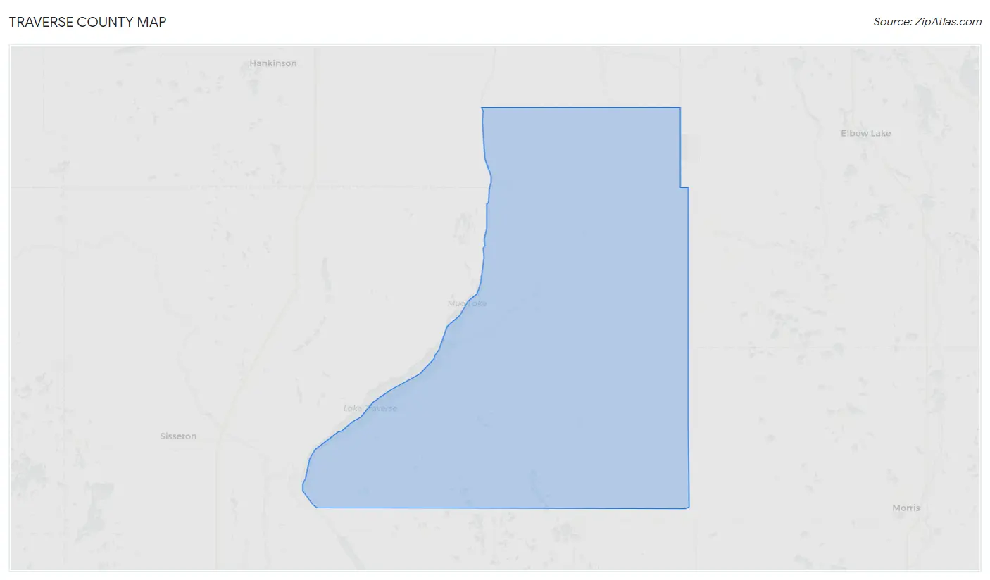 Traverse County Map