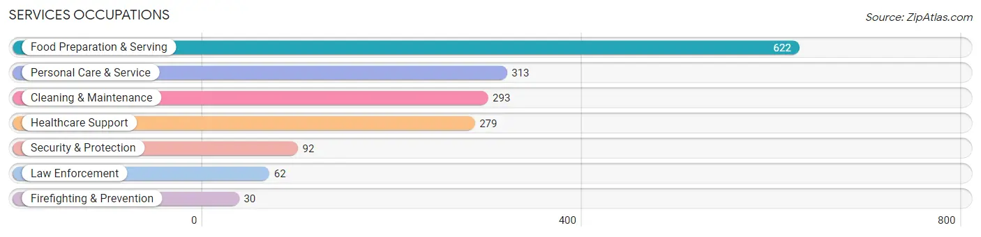 Services Occupations in Adair County