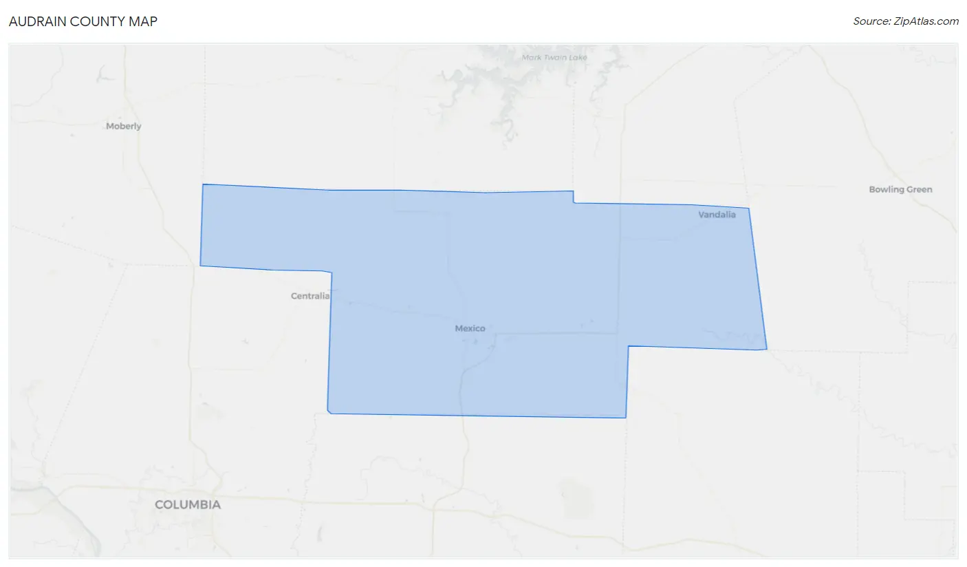 Audrain County Map