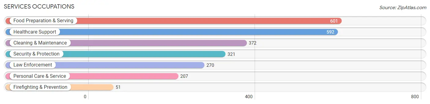 Services Occupations in Audrain County