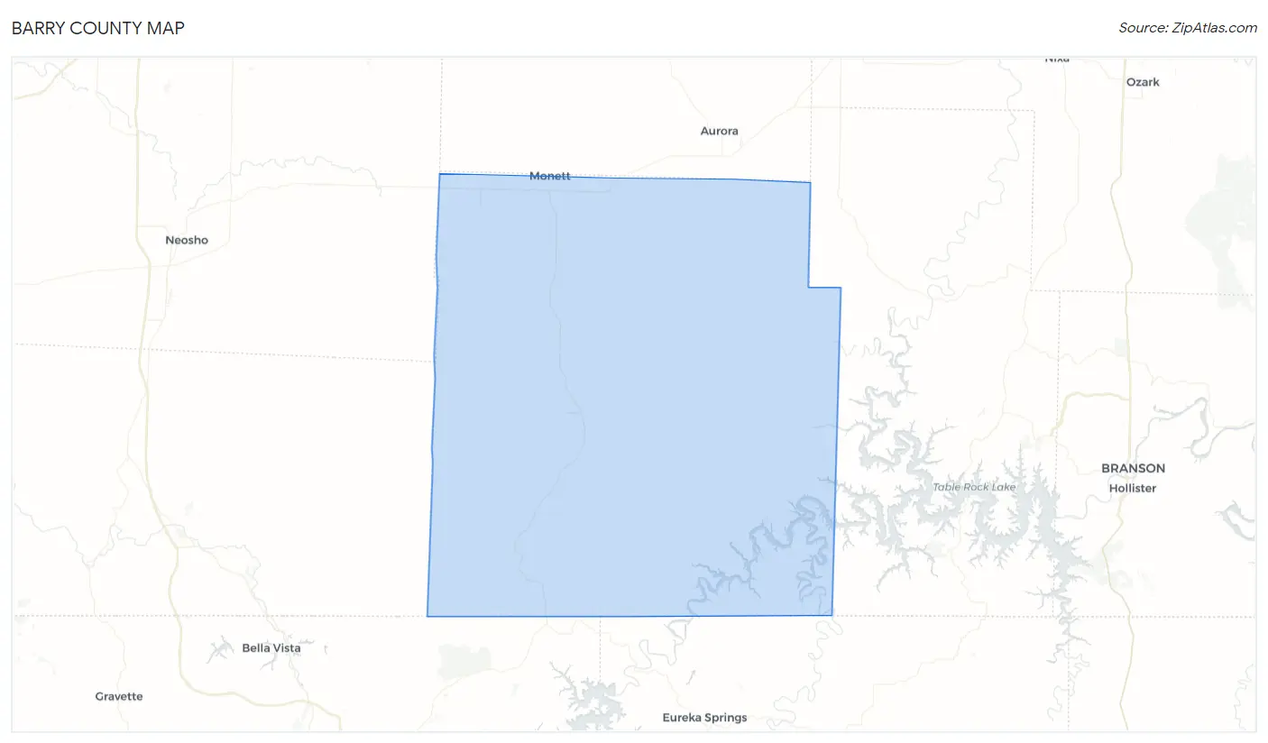 Barry County Map