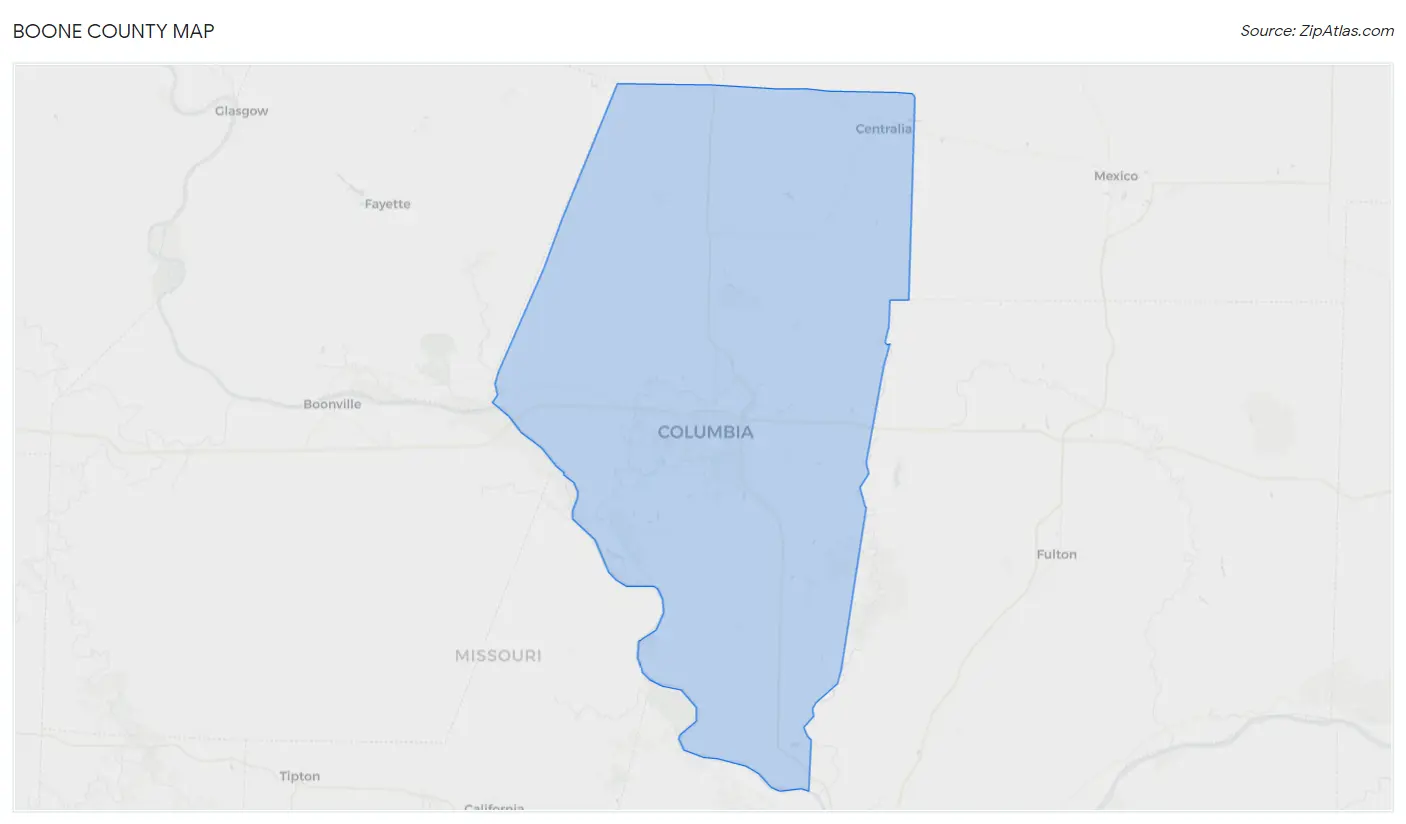 Boone County Map