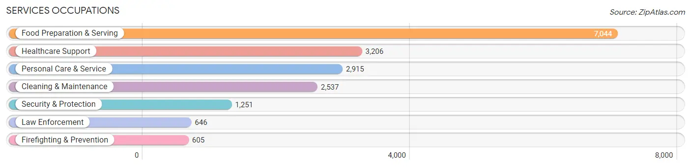 Services Occupations in Boone County