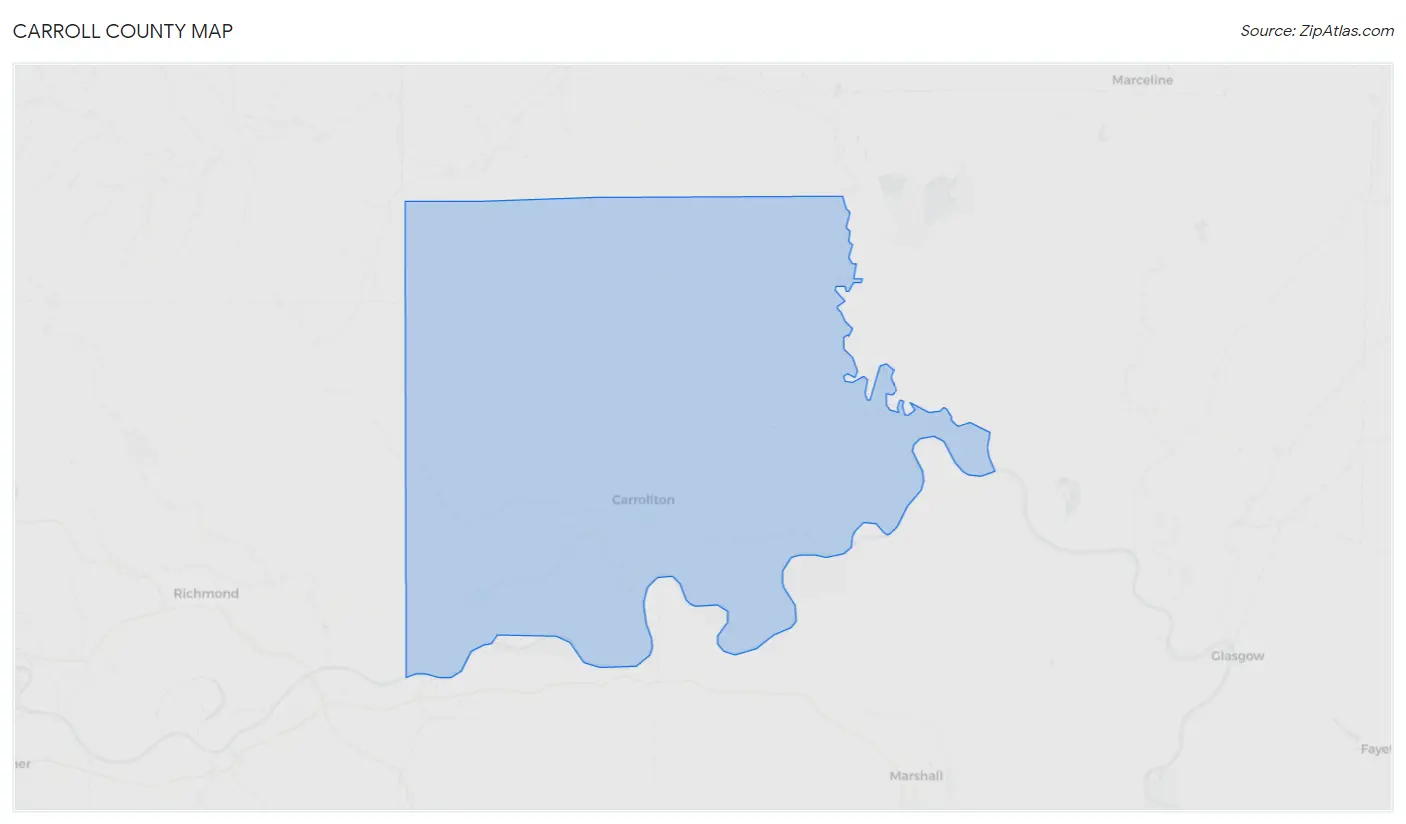 Carroll County Map