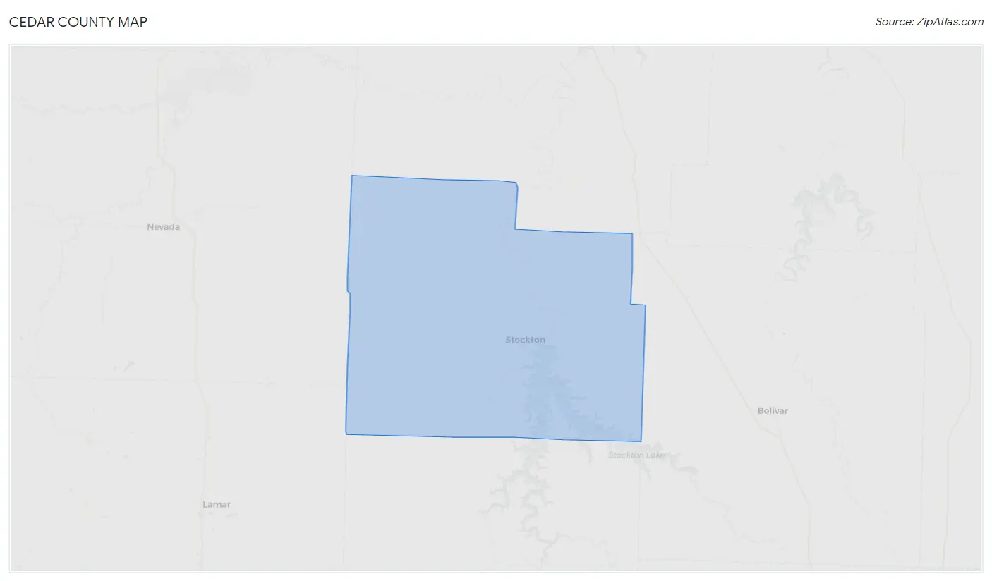 Cedar County Map