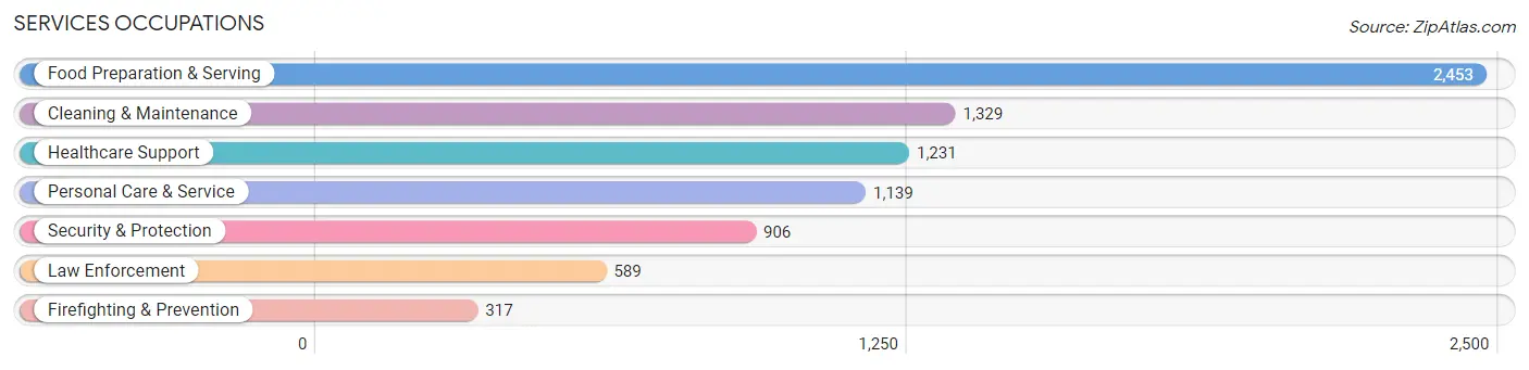 Services Occupations in Christian County