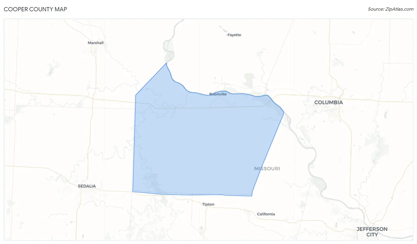 Cooper County Map