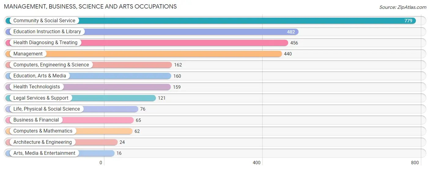 Management, Business, Science and Arts Occupations in Dent County