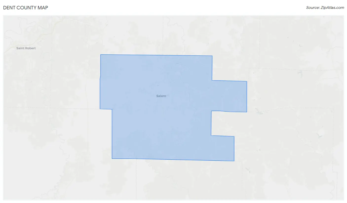 Dent County Map