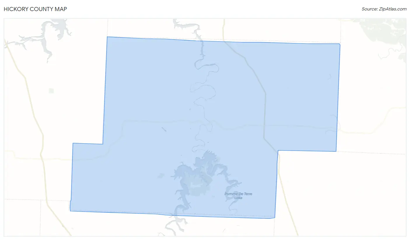 Hickory County Map