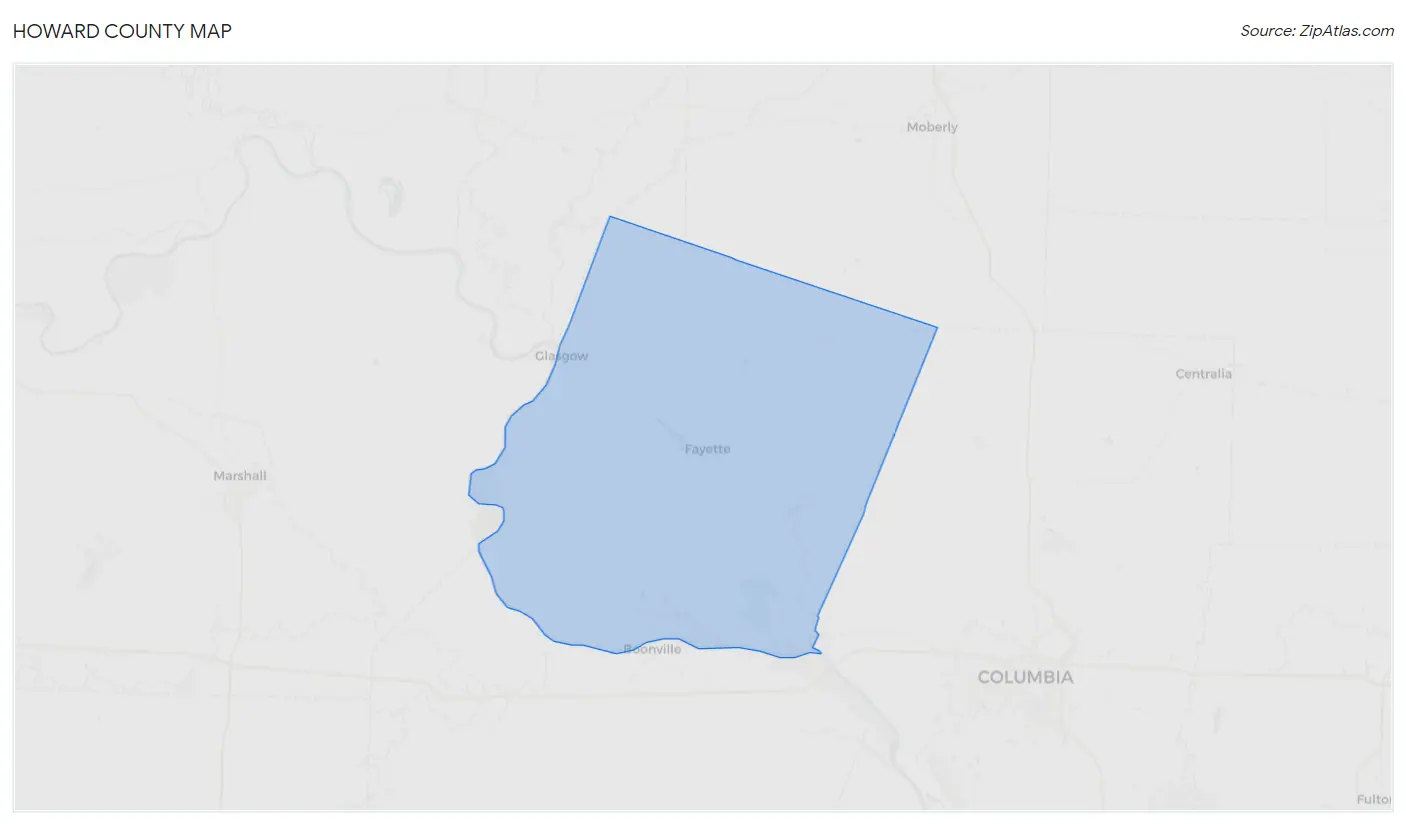 Howard County Map