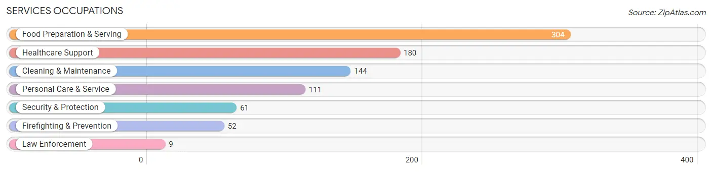 Services Occupations in Lewis County