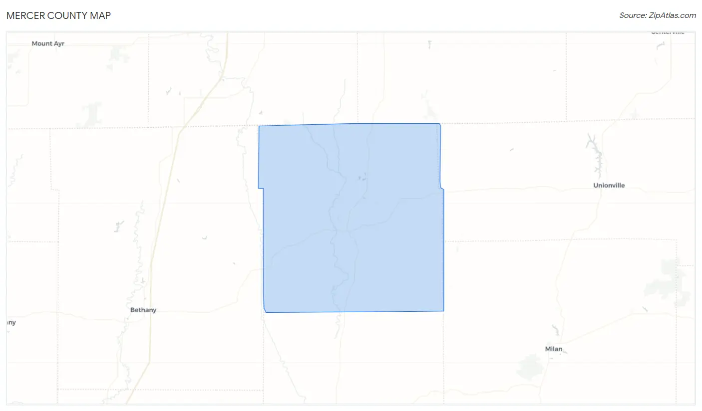 Mercer County Map