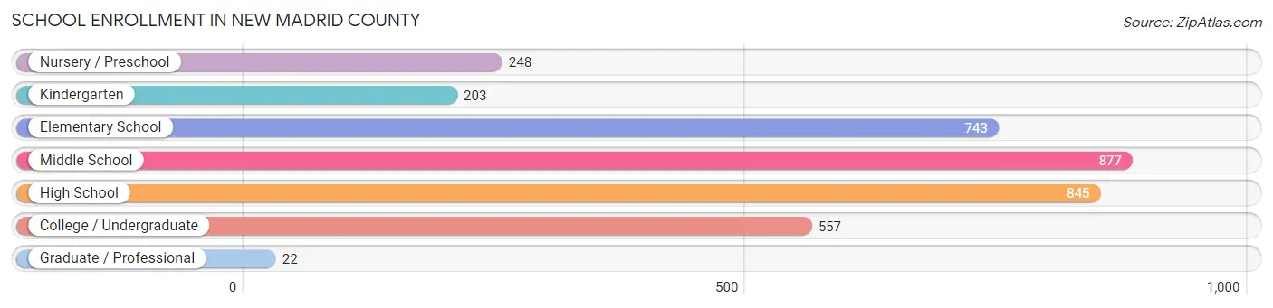 School Enrollment in New Madrid County