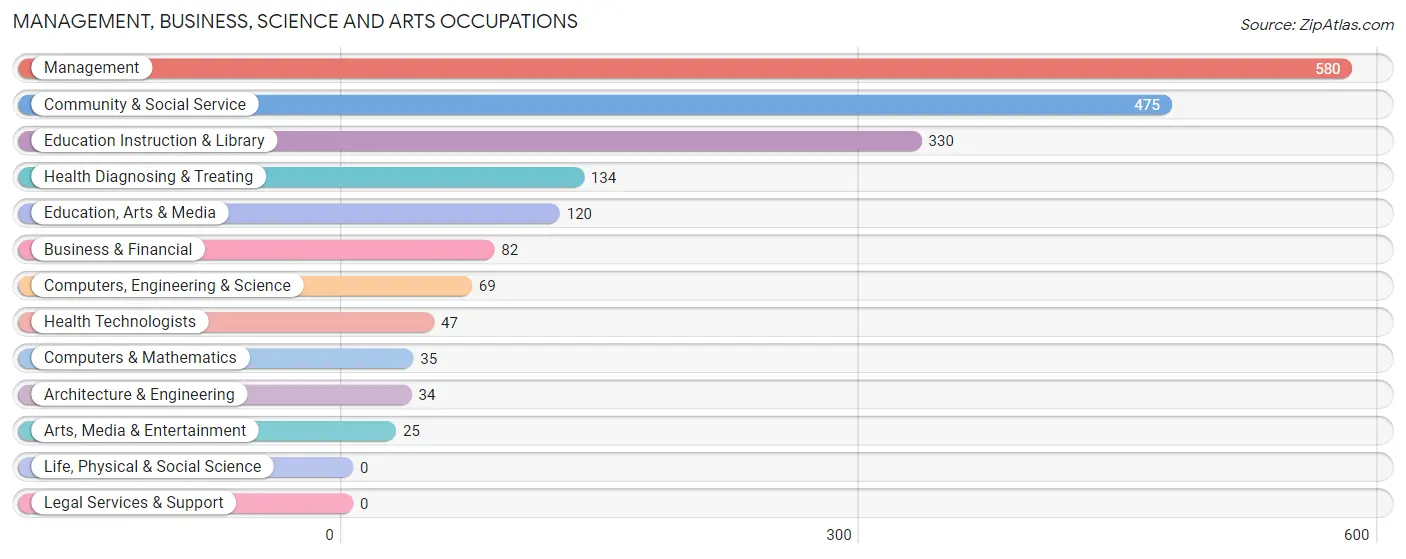 Management, Business, Science and Arts Occupations in Pemiscot County