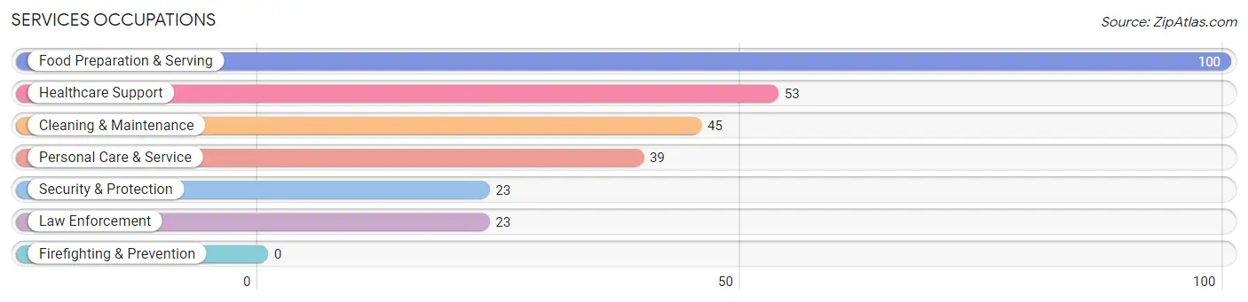 Services Occupations in Schuyler County