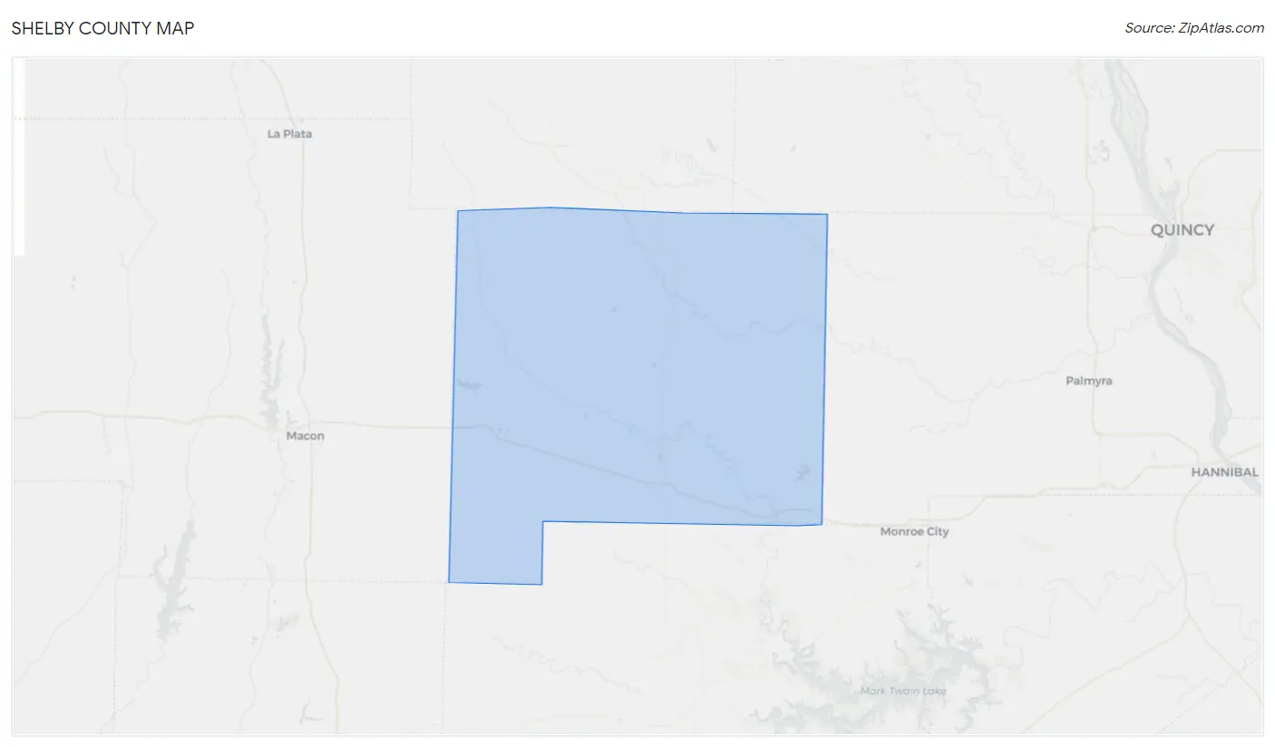 Shelby County Map