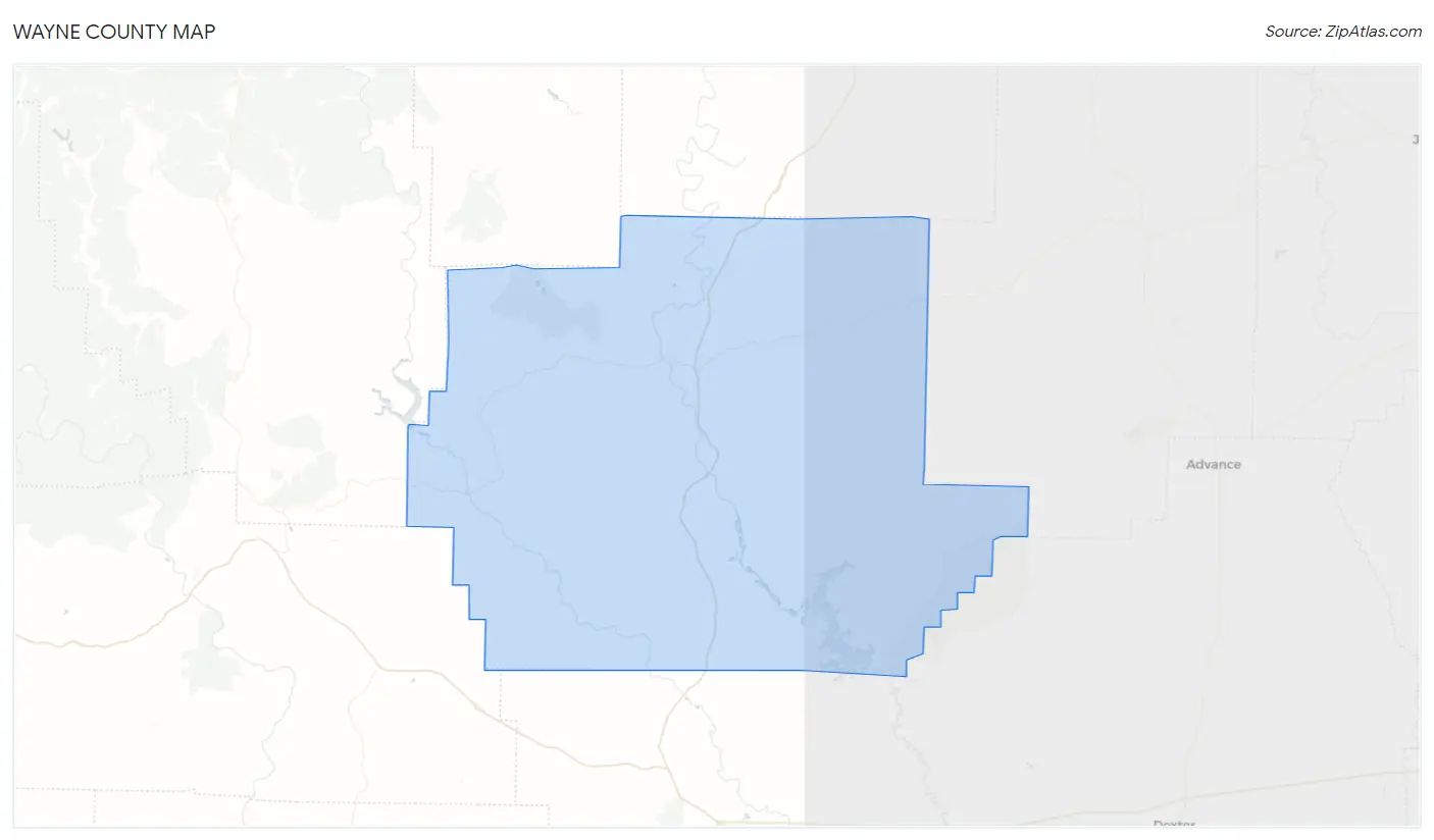 Wayne County Map