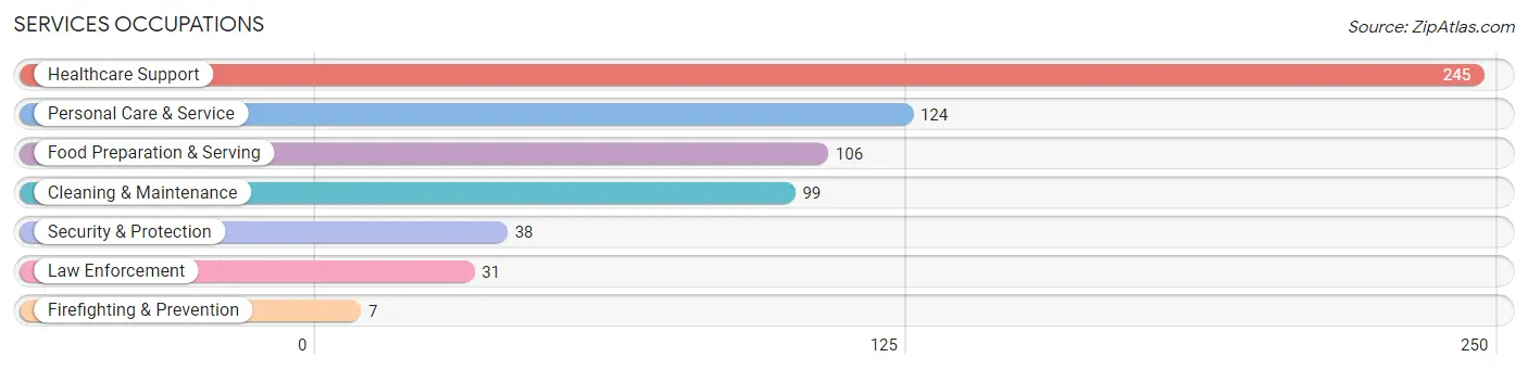 Services Occupations in Wayne County