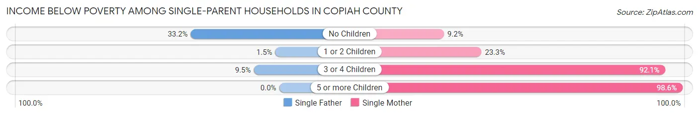 Income Below Poverty Among Single-Parent Households in Copiah County