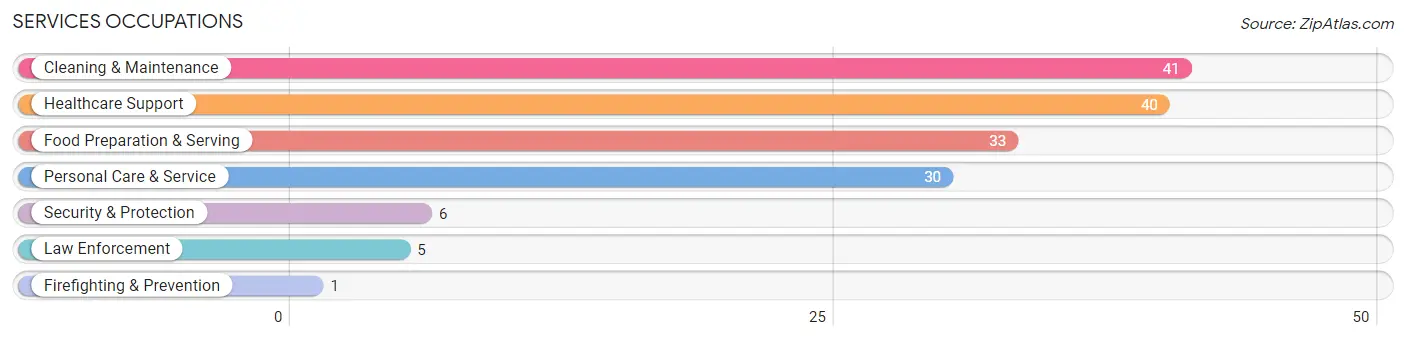 Services Occupations in Emmons County