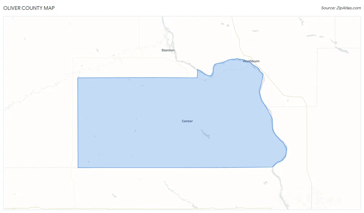 Oliver County Map